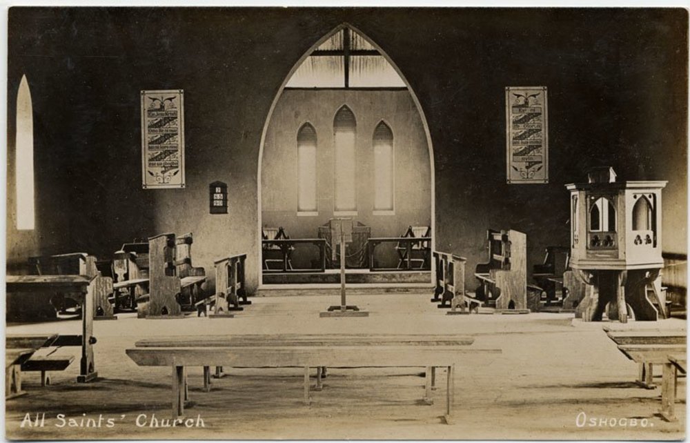 Interior of All Saints Church, Oshogbo, Nigeria, n.d.