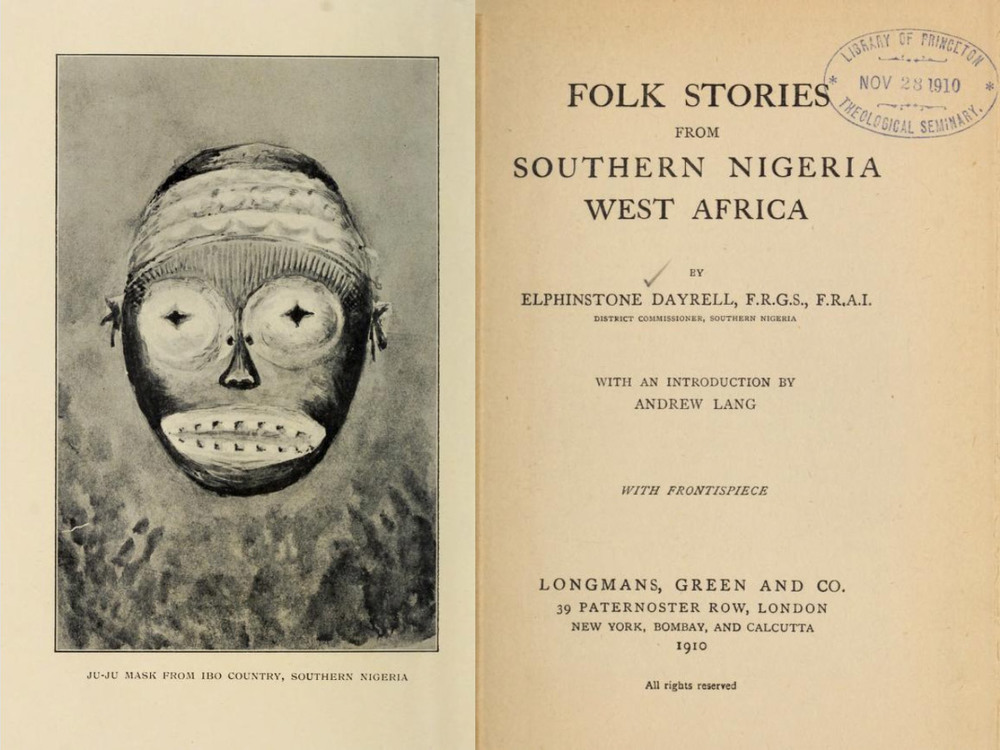 Folk stories from southern Nigeria, West Africa