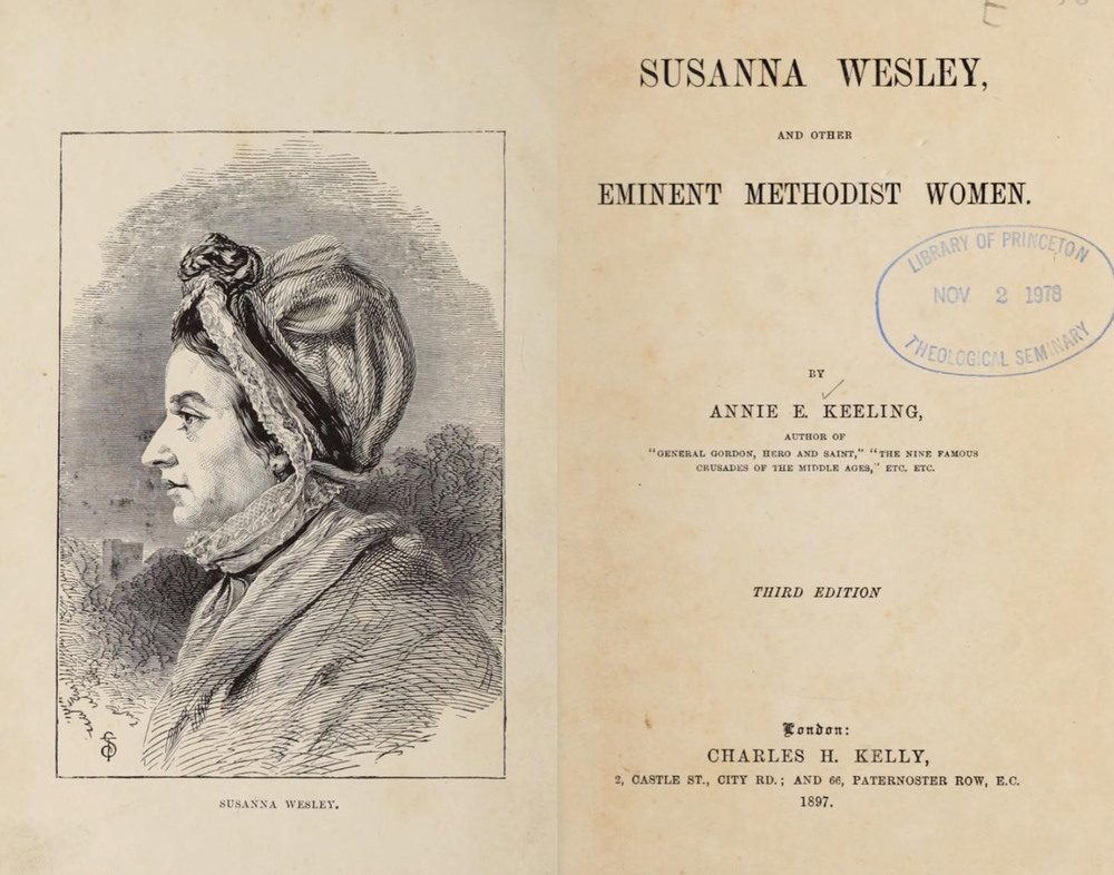 Susanna Wesley and other eminent Methodist women